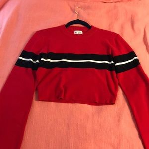 PRINCESS POLLY cropped bell sleeve sweater!